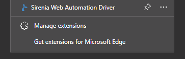 Blue extension icon