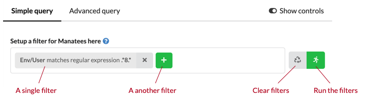 The simple filter editor