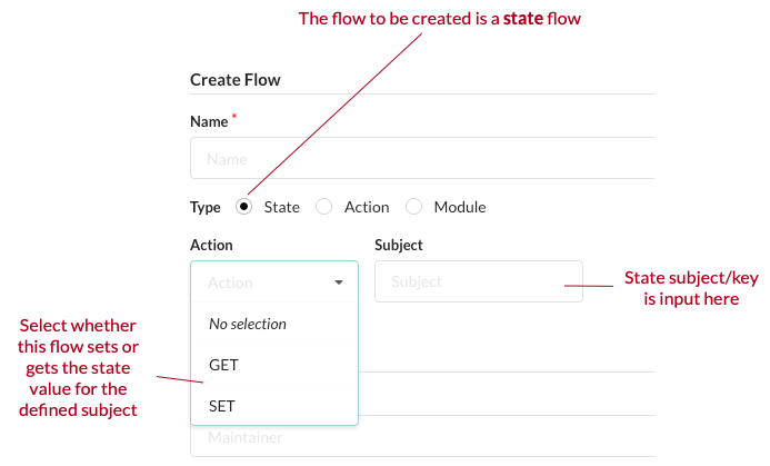 Creating a state-flow