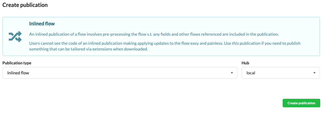 Publish a flow